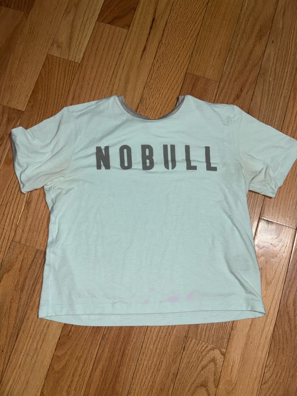 NOBULL Mint Crewneck Tee with Gray Logo